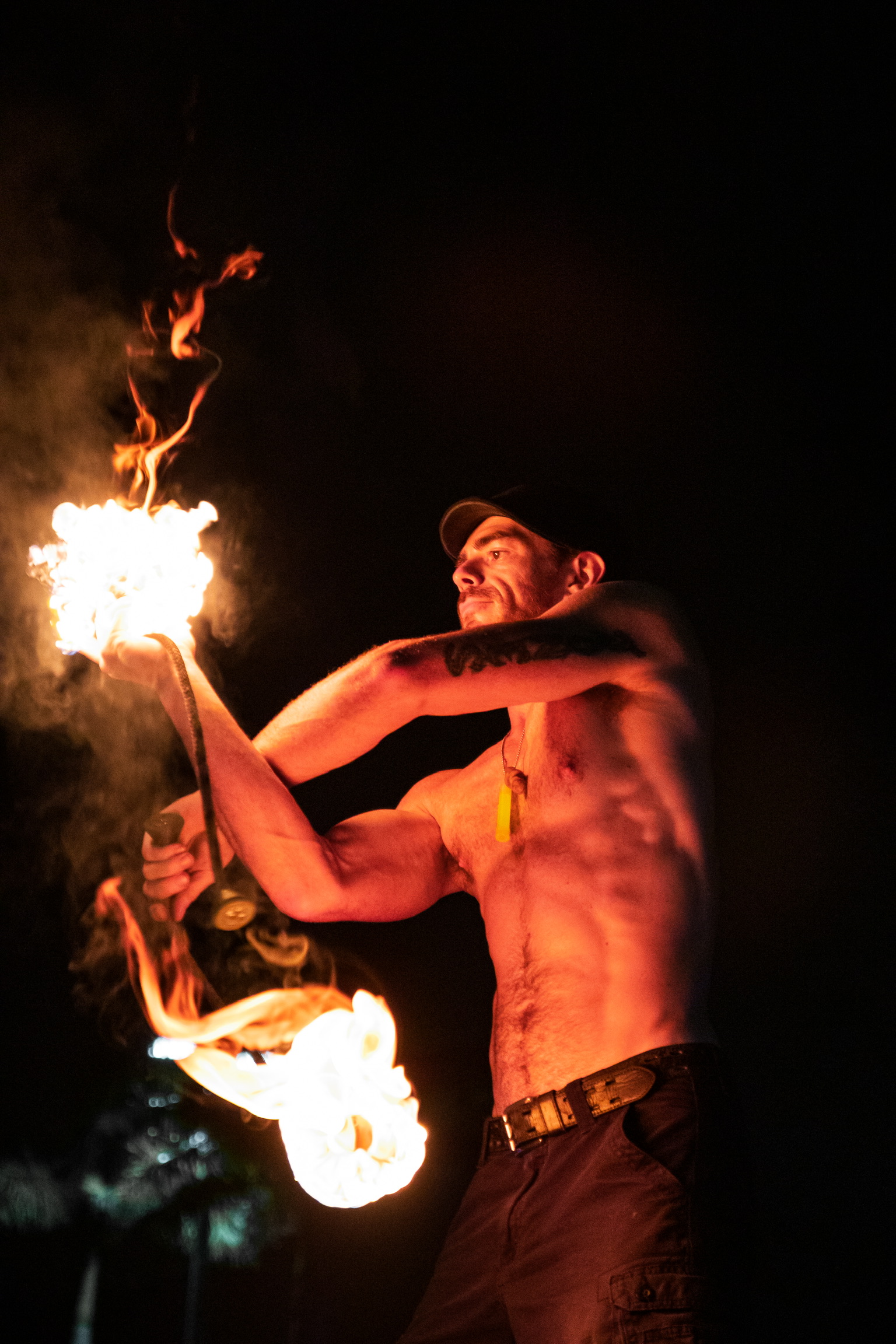 Fire performance at a Spread The Flow event